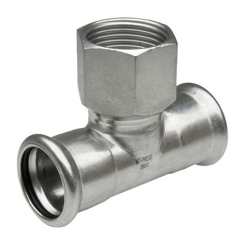 Threaded Female Tee Stainless Steel 304 MT-Press