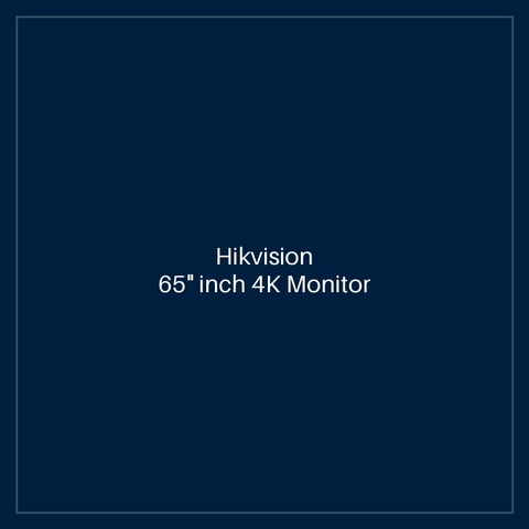 Hikvision 65" inch 4K Monitor