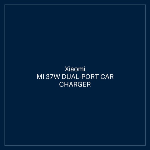 MI 37W DUAL-PORT CAR CHARGER