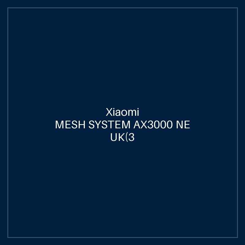 XIAOMI MESH SYSTEM AX3000 NE UK(3 PACK)