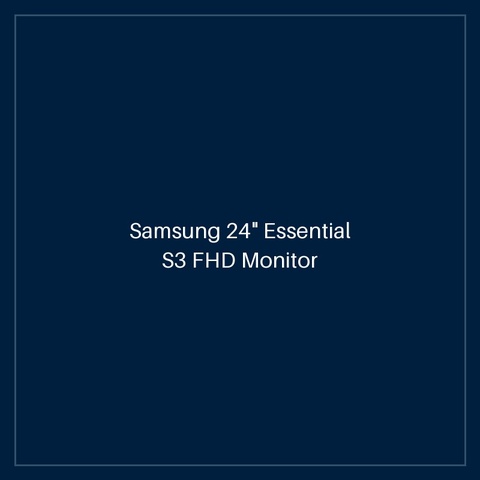 Samsung 24" Essential S3 FHD Monitor