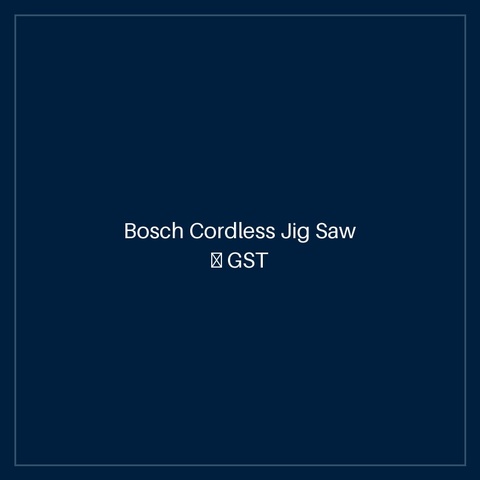 Bosch Cordless Jig Saw — GST 18 V-LI S