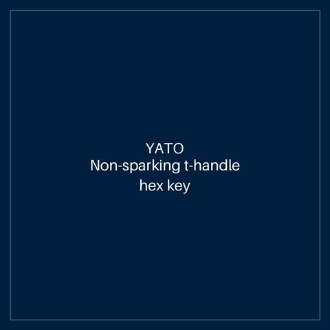 Non-sparking t-handle hex key 10 mm