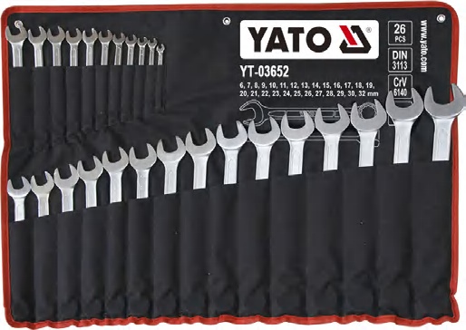 Combination spanner set