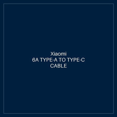 XIAOMI 6A TYPE-A TO TYPE-C CABLE