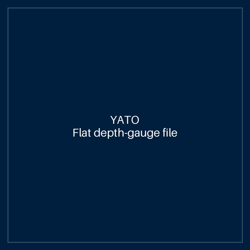 Flat depth-gauge file