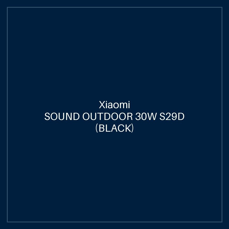 XIAOMI SOUND OUTDOOR 30W S29D (BLACK)