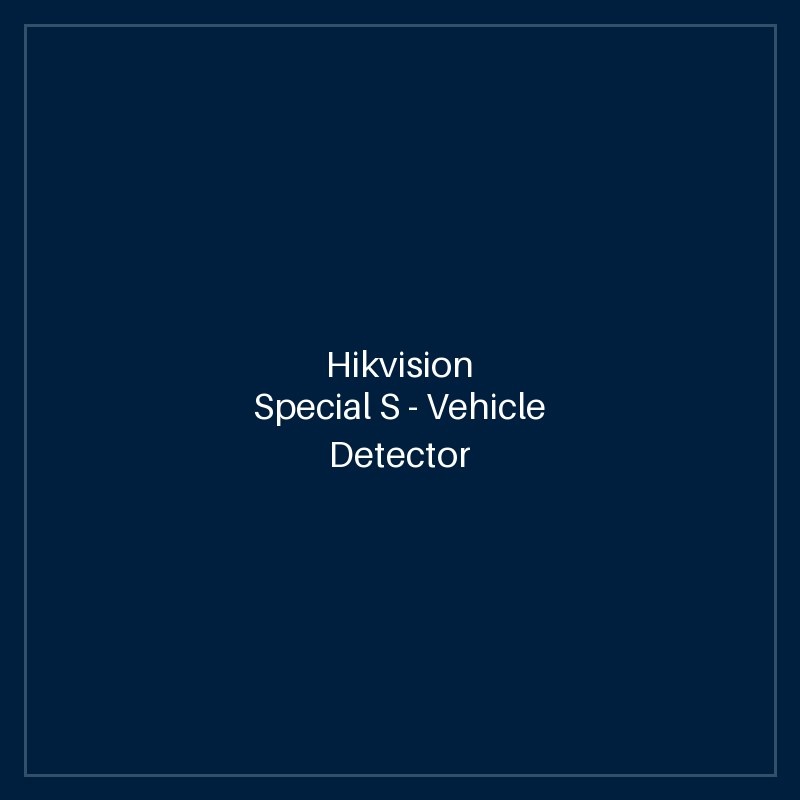 Hikvision Vehicle Coil Detector