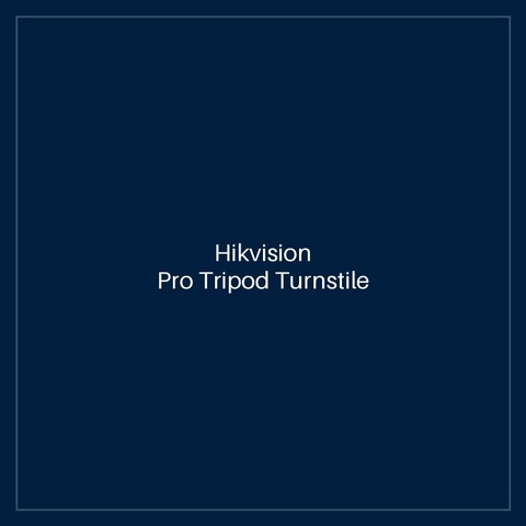 Hikvision Pro Tripod Turnstile