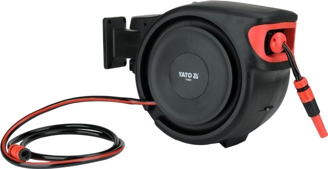 Auto retract garden hose reel