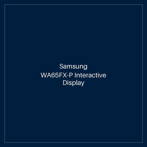 WA65FX-P Interactive Display