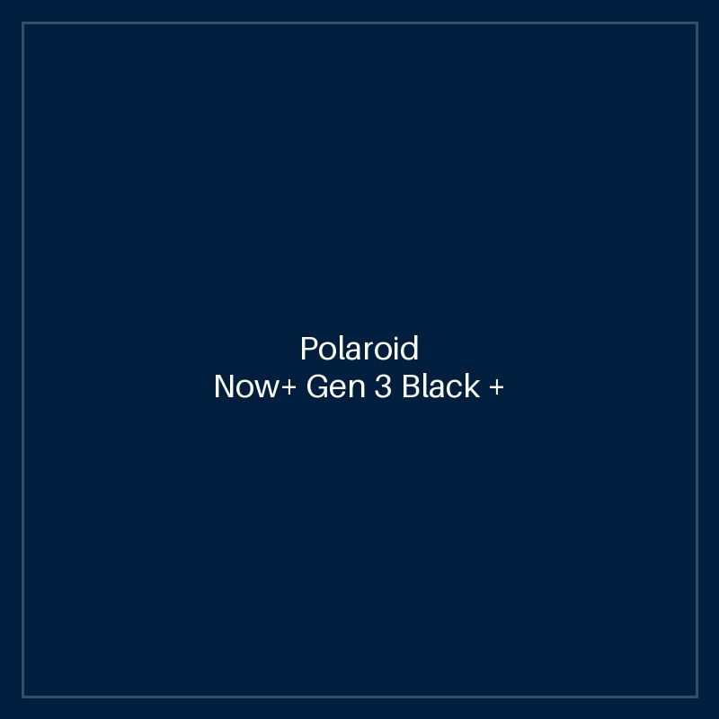 Polaroid Now+ Gen 3 Black + Color Film Bundle (8 photos)