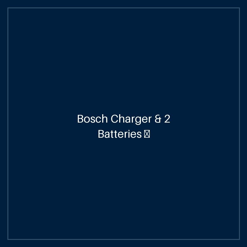 Bosch Charger & 2 Batteries — StarterKit 18V, 4.0 Ah
