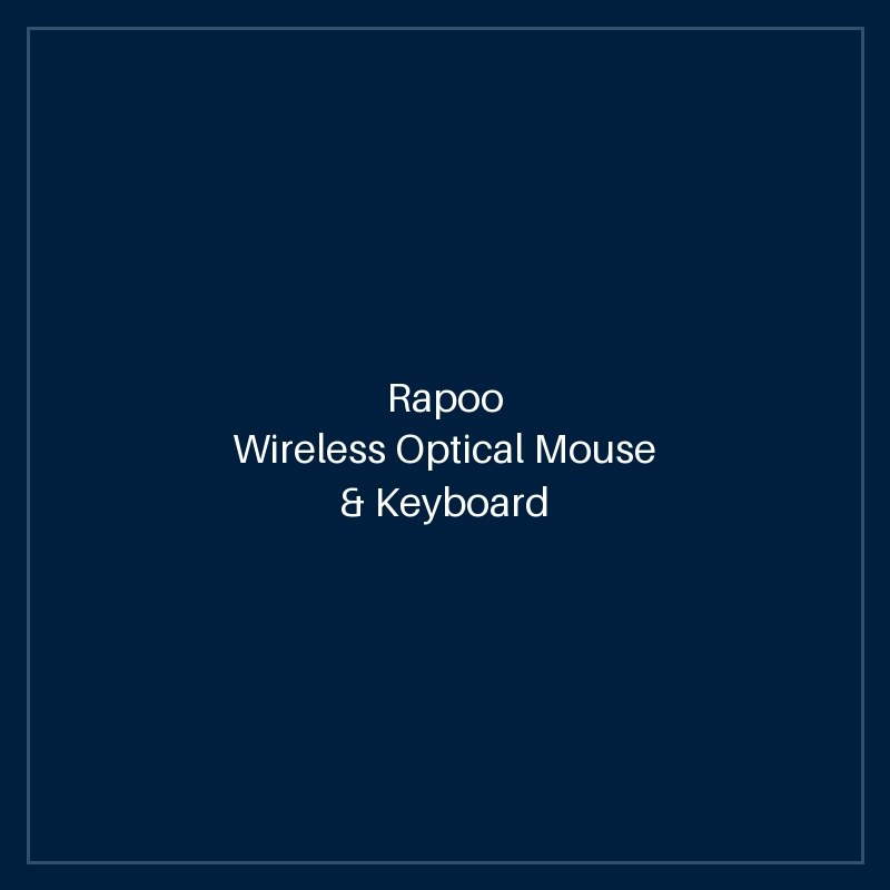 RAPOO Wireless Optical Mouse & Keyboard US_BLACK