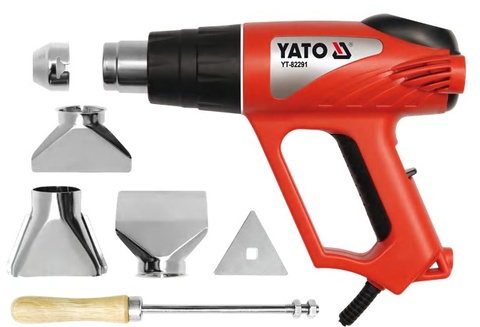 Hot air gun with accessories