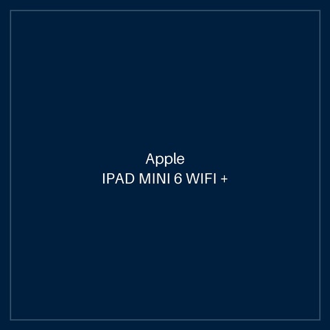 IPAD MINI 6 WIFI + CELLULAR 64GB - SPACE GREY
