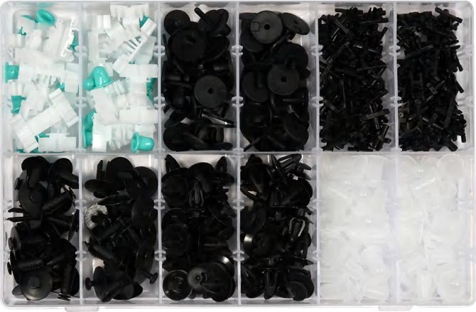Trim clips assortment