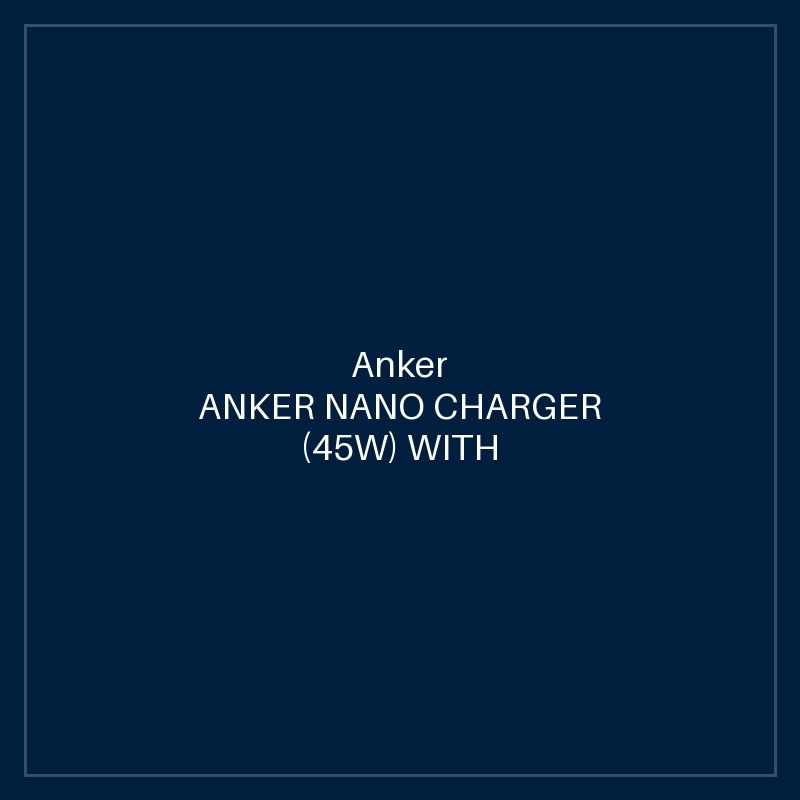 ANKER ANKER NANO CHARGER (45W) WITH USB-C CABLE BLACK