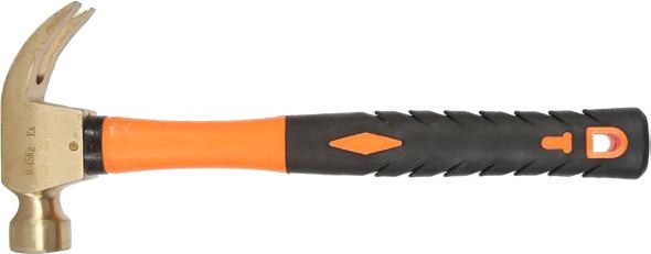 Non-sparking claw hammer