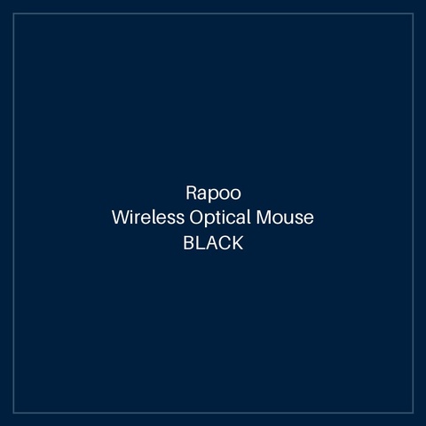 RAPOO Wireless Optical Mouse BLACK