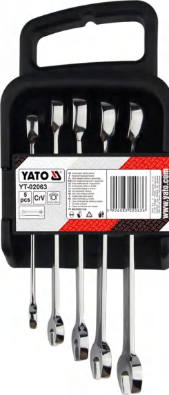 Combination ratchet wrench set