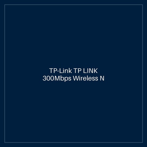 TP-Link TP LINK 300Mbps Wireless N ADSL2+ Modem Router