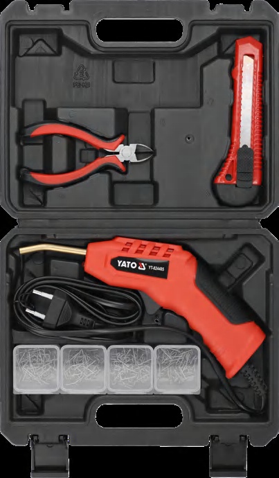 Plastic welder with accessories