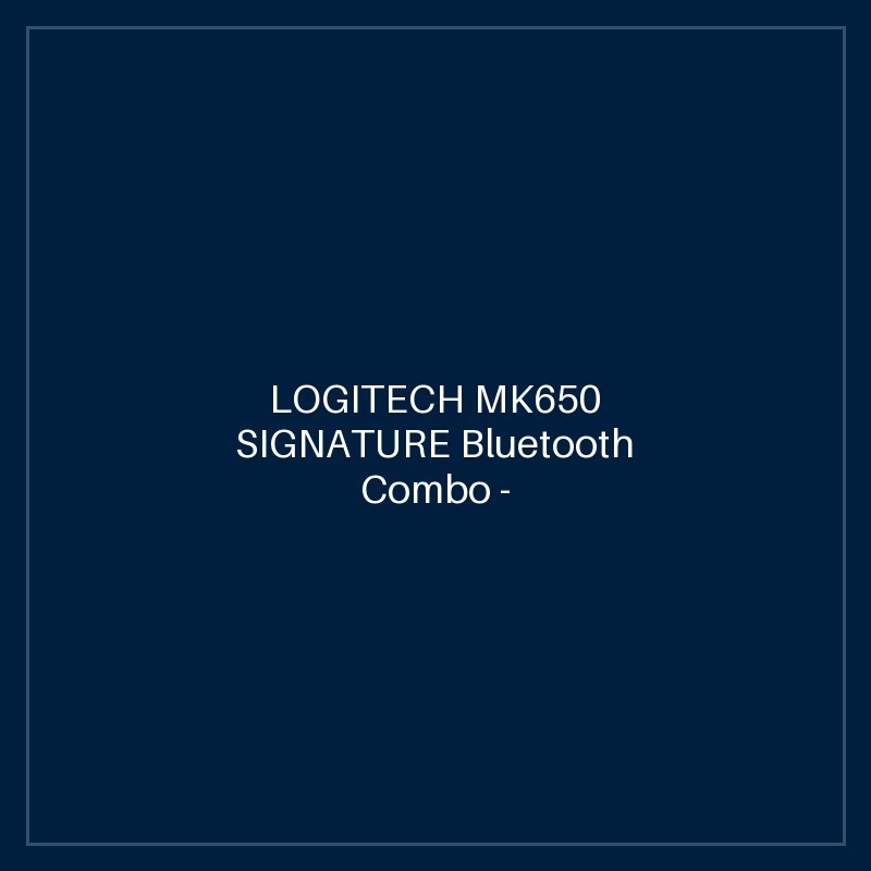 LOGITECH MK650 SIGNATURE Bluetooth Combo - GRAPHITE - US INTL - B2B