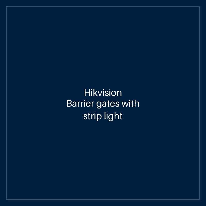 Hikvision Barrier gates with strip light pole and arrow indicator