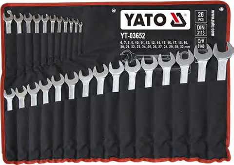 Combination spanner set 1-1/4" mm