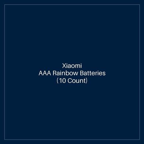 Xiaomi AAA Rainbow Batteries (10 Count)