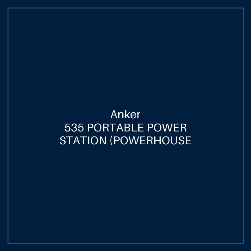 ANKER 535 PORTABLE POWER STATION (POWERHOUSE 512WH) BLACK