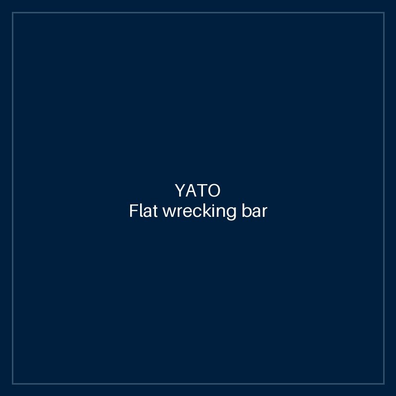 Flat wrecking bar 300 mm