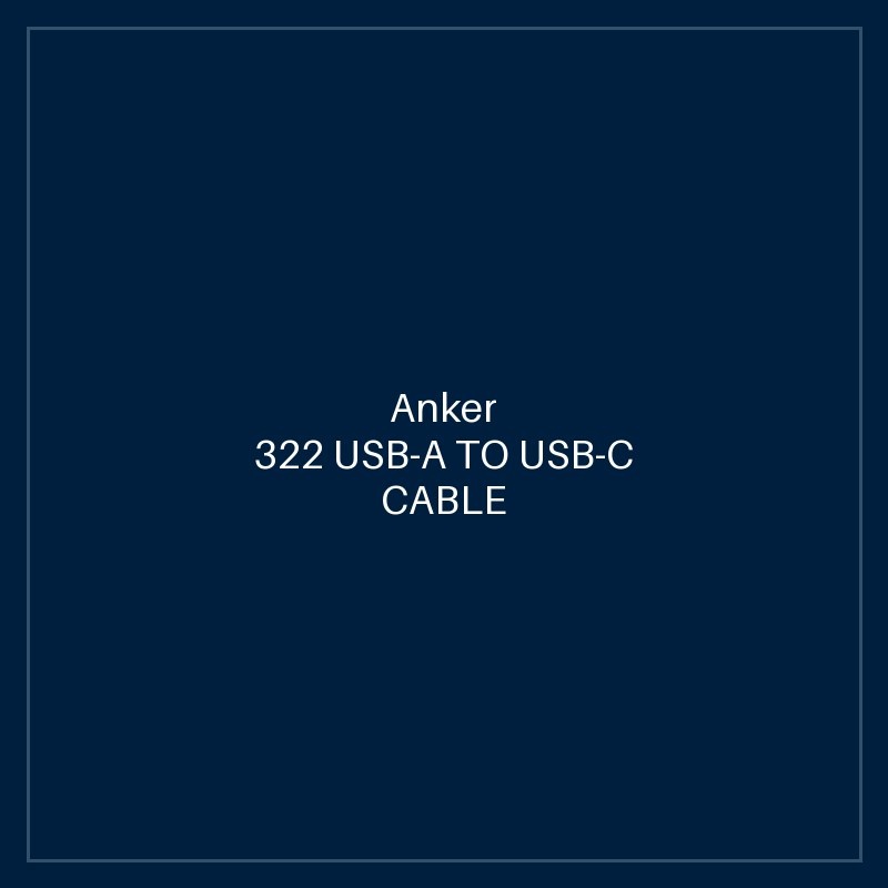 ANKER 322 USB-A TO USB-C CABLE (6FT BRAIDED) WHITE