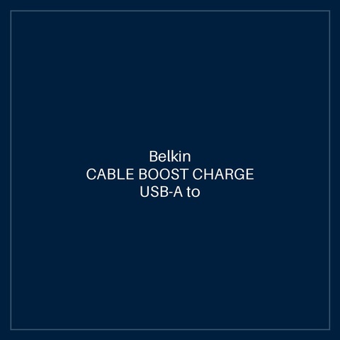 BELKIN CABLE BOOST CHARGE USB-A to USB-C BRAIDED 1m - BLACK