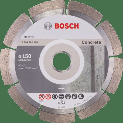 Bosch Diamond Discs: Professional for Concrete 150 mm x 22,23 mm x 2,0 mm