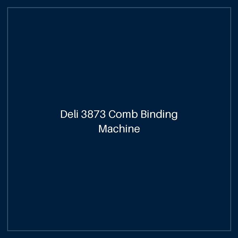Deli 3873 Comb Binding Machine