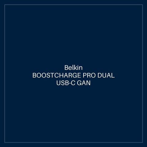 BELKIN BOOSTCHARGE PRO DUAL USB-C GAN WALL CHARGER WITH PPS 45W
