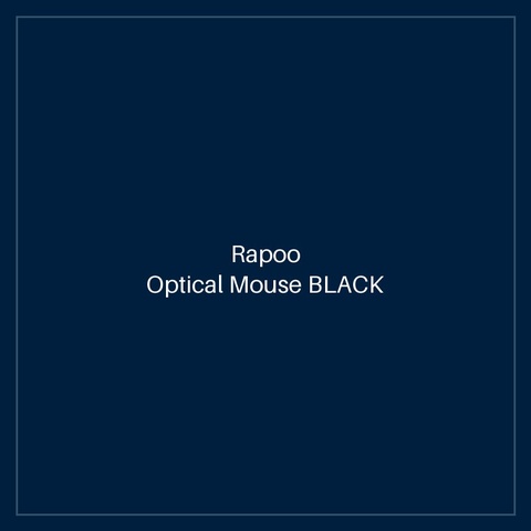 RAPOO Optical Mouse BLACK