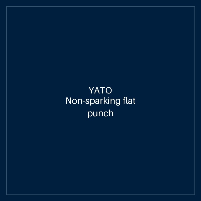 Non-sparking flat punch