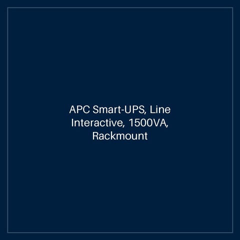 APC Smart-UPS, Line Interactive, 1500VA, Rackmount 2U, 230V, 4x IEC C13 outlets, SmartConnect Port+SmartSlot, AVR, LCD