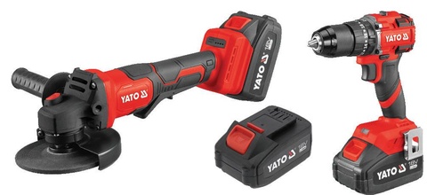 Cordless tool set – drill/driver and angle grinder
