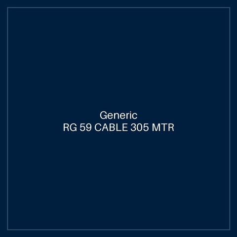RG 59 CABLE 305 MTR