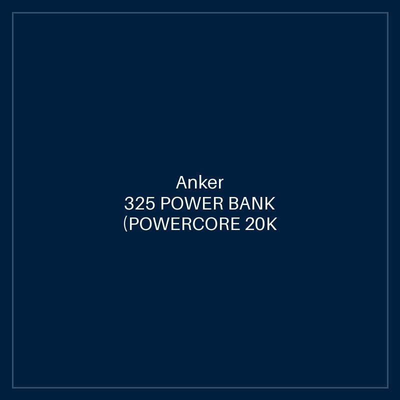 ANKER 325 POWER BANK (POWERCORE 20K PRO) BLACK