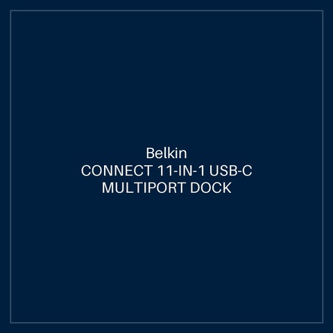 BELKIN CONNECT 11-IN-1 USB-C MULTIPORT DOCK AND STAND, GREY