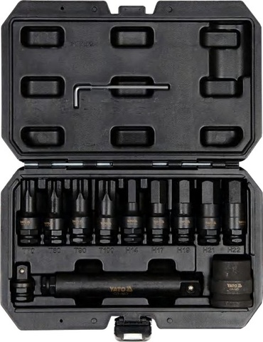 Impact bit socket set
