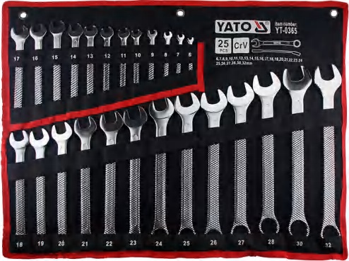 Combination spanner set