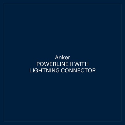 ANKER POWERLINE II WITH LIGHTNING CONNECTOR 3FT BLACK