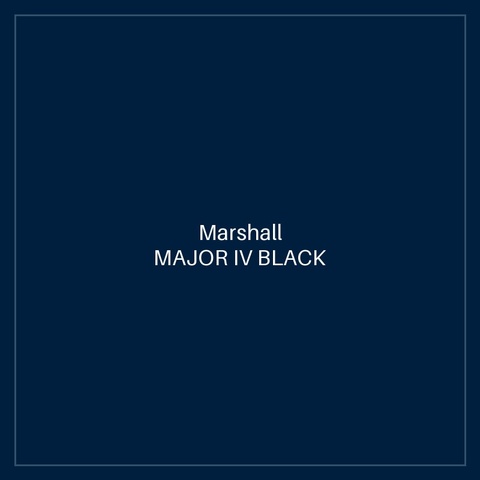 MARSHALL MAJOR IV BLACK