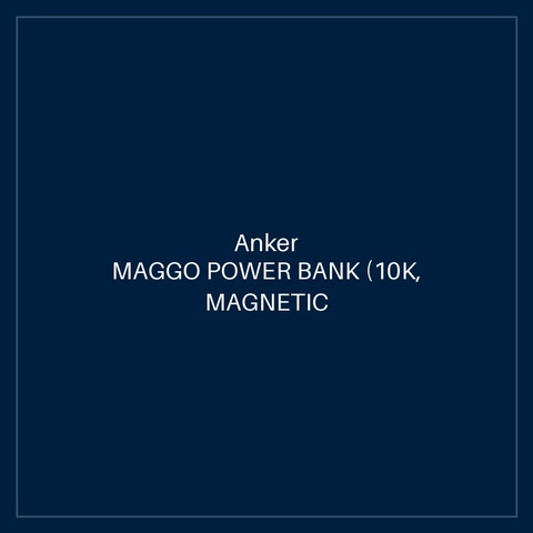 ANKER MAGGO POWER BANK (10K, MAGNETIC WIRELESS) WHITE